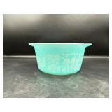 Vtg. Pyrex Turq. Amish Butterprint Bowl