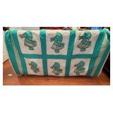 Handmade Quilt With Applique Sunbonnet Pattern