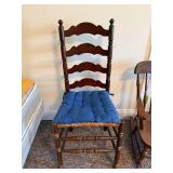 Vtg. Ladder-Back Chair