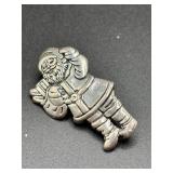 Sterling Silver Santa Claus Pin