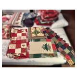 Christmas-Themed Patchwork Textiles