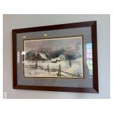 Michael Sloan Framed Winter Landscape Print