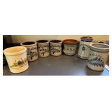 Decorated Stoneware Crocks