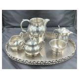 Kirk Stieff and Woodbury Pewter Tea Set