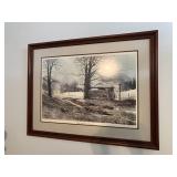 Framed & Signed Michael Sloan 'Foggy Mtn Morning
