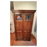 Solid Wood Computer Armoire Desk