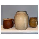 3 Ceramic Stoneware Pieces, McCoy