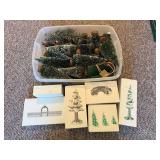 Christmas Village Trees and Accessories