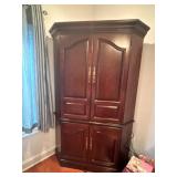 Cherry Wood Corner Entertainment Center
