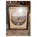 Homecoming '86 Tennesee Print Framed