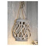 Gray Wood Hanging Decor