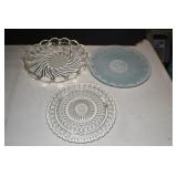 Lot of Clear Glass Plates