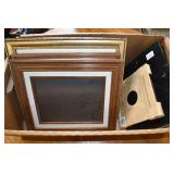 Box Lot of Various Size Picture Frames