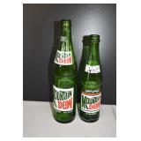 Pair of Vtg Mountain Dew Bottles