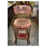 Vintage Metal Kitchen Bar/Step Stool