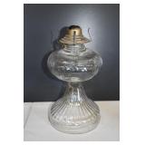 Vtg Glass Oil Lamp