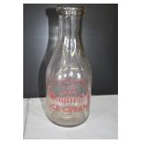 Vtg Mayfield's Dairy Glass Milk Bottle