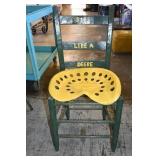 Ladderback Chair with Tractor Seat