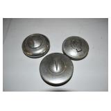 Lot of 3 Vintage Gas Caps