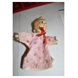 Wendy Peter Pan 1950s Hand Puppet