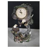 Ceramic Bald Eagle Clock