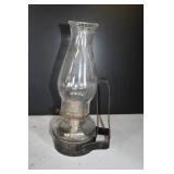 Vtg Oil Lamp w/ Carrier