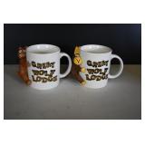 Pair of Great Wolf Lodge Coffee Mugs