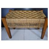 MCM Wood & Rope Bench