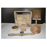 Vtg Wood Accessories & Soap Making