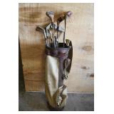 Vtg Northwestern Golf Club Set w/ Bag