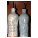 Signed Stony Clay Studio Pottery Bottles