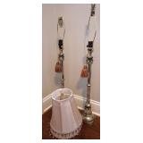 Two Silver Table Lamps