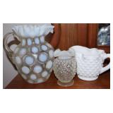 Fenton Hobnail and Opalescent Glassware