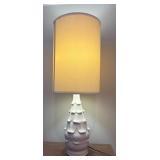 White Ceramic Table Lamp With Shade