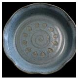 Handcrafted Blue Pottery Dish