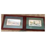 2pc Signed Charleston Prints