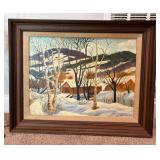 Signed Zana King, 1958 Oil Painting