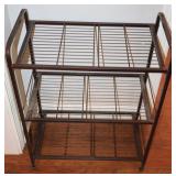 Three-Tier Metal Shelving Unit