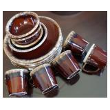 McCoy and Hull Pottery Dish Set