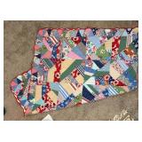 Patchwork Quilt With Scalloped Edges