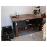 Workbench With Tools and Accessories