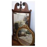 Two Decorative Framed Mirrors