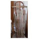 Wood and Metal Vintage Sled