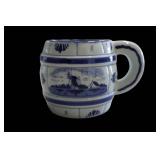 Delftware Blue And White Ceramic Mug