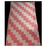 Pink and White Patchwork Quilt