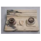 Marble Inkstand With Glass Inkwells