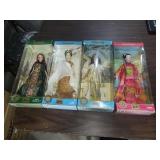 4 Barbie Dolls of the World Princess Collection