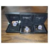 3 Rare Luxury Vintage Tateossian Travel Clocks