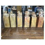 6 Asian Stone Stamps