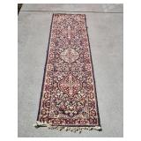 Handmade Persian Sarouk Runner Rug